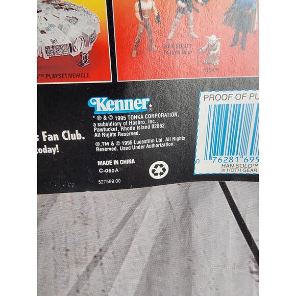 kenner Star Wars Power Of The Force Han Solo In Hoth Gear Action Figure New READ - Picture 6 of 6